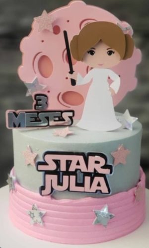 Arquivo Topo de Bolo - Princesa Leia