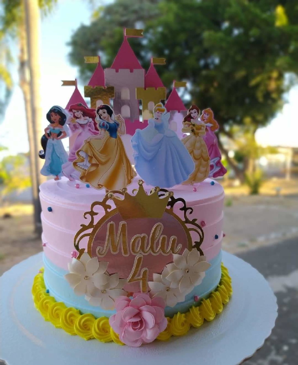Arquivo Topo de Bolo Princesas - Imagem 3