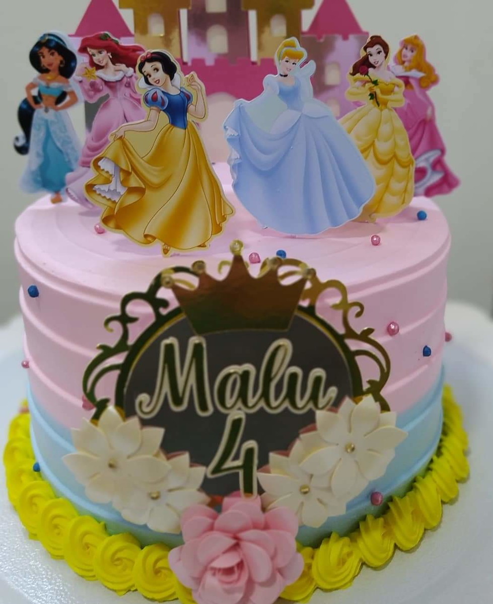 Arquivo Topo de Bolo Princesas