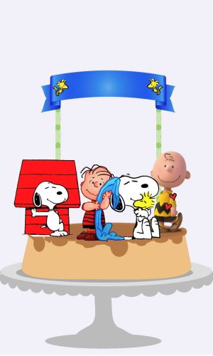 Arquivo topo de bolo snoopy