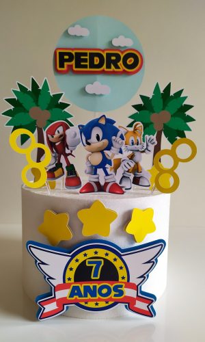 Arquivo topo de bolo Sonic 2