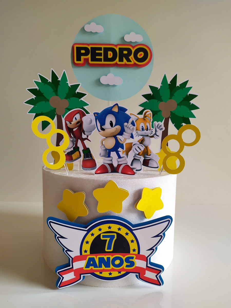 Arquivo topo de bolo Sonic 2