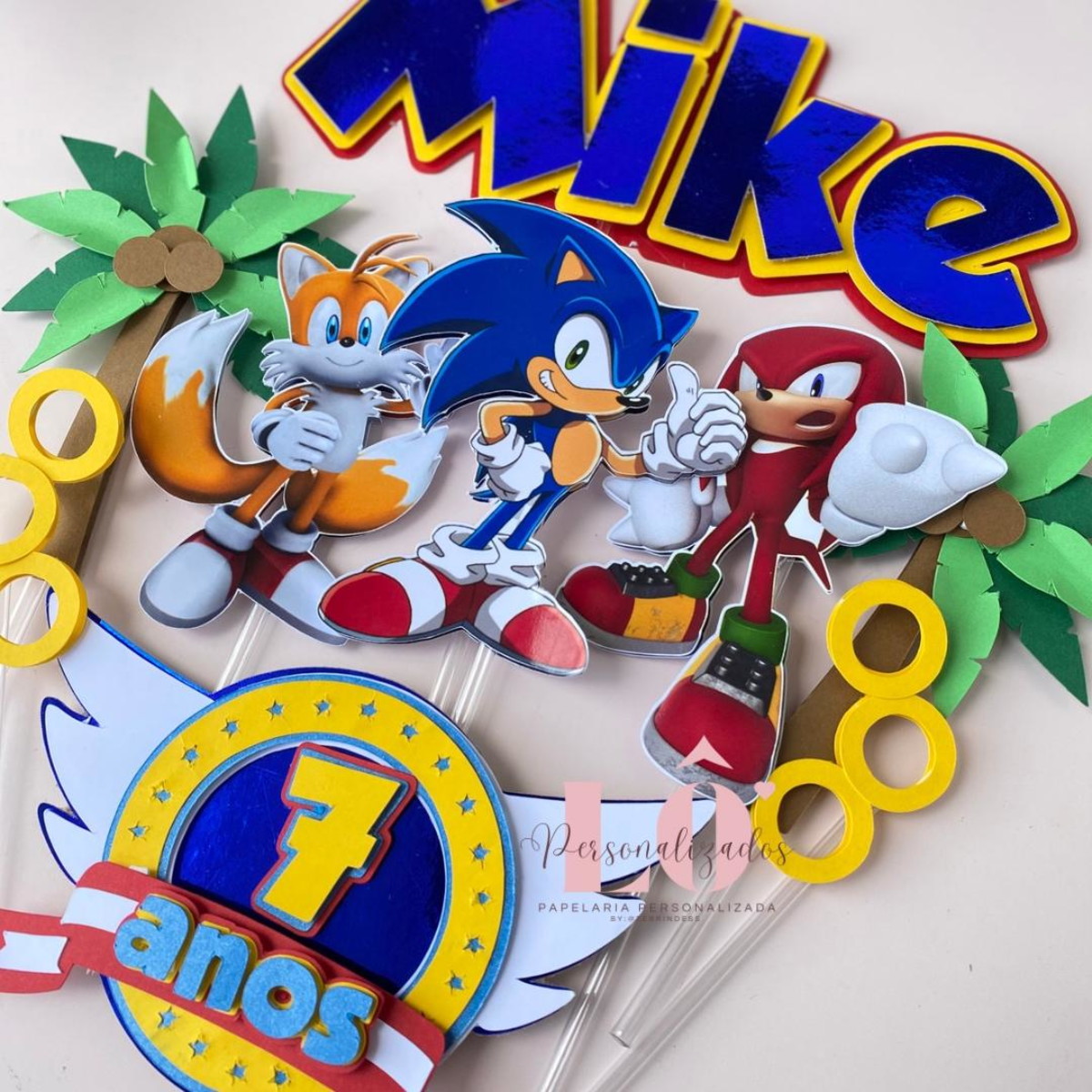 Arquivo Topo de Bolo Sonic - Imagem 2