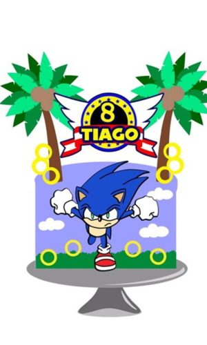 Arquivo Topo de Bolo Sonic Camadas