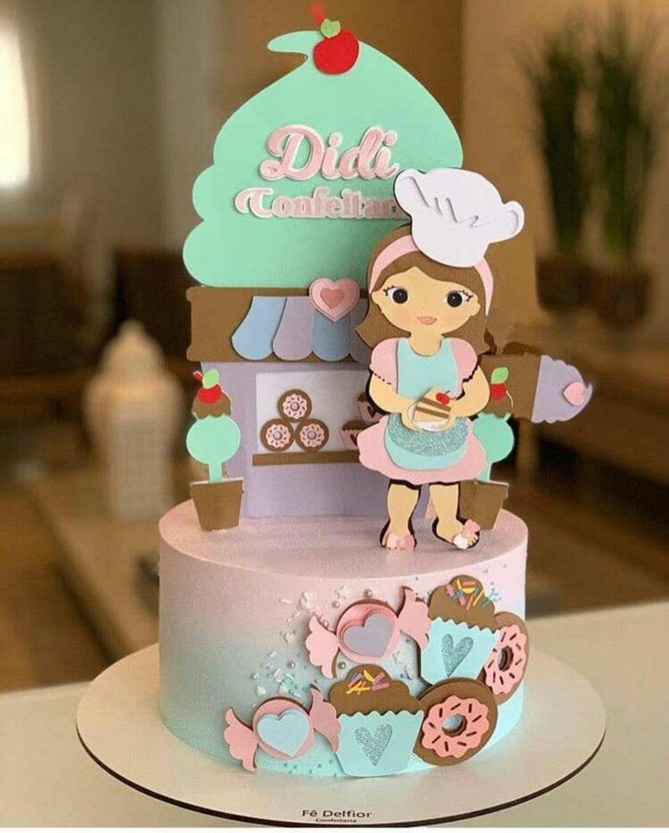 Arquivo Topo de Bolo Tema Confeitaria