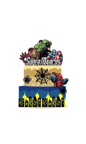 Arquivo Topo de Bolo Vingadores 1