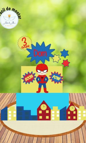 arquivo topo homem aranha baby em camadas