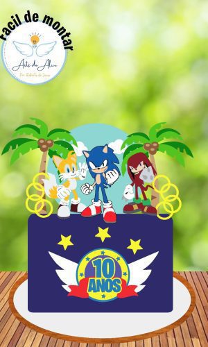 Arquivo topo Sonic e amigos todo em camadas