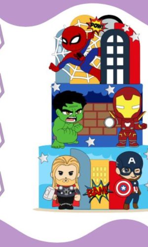 Arquivo Topo Vingadores Cute Novo