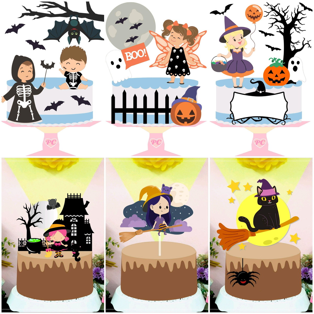 ARQUIVOS DE CORTE TOPO DE BOLO halloween - Imagem 4