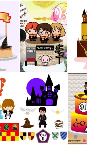 Arquivos de Corte Topo de Bolo Harry Potter