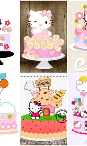 Arquivos de Corte Topo de Bolo Hello Kitty