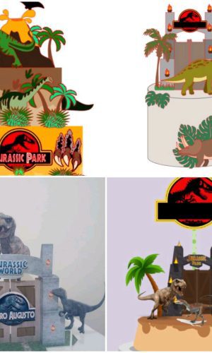 Arquivos de Corte Topo de Bolo Jurassic Park