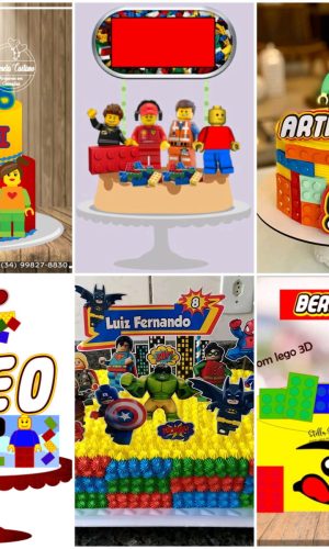 ARQUIVOS DE CORTE TOPO DE BOLO lego