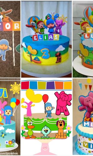 Arquivos de Corte Topo de Bolo Pocoyo