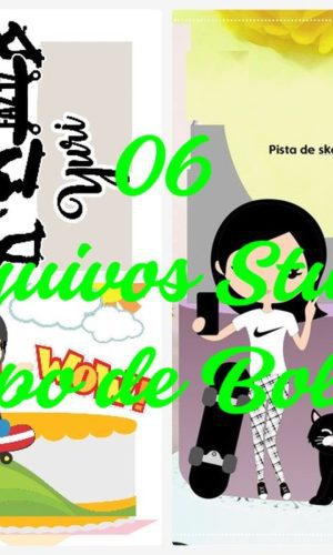 Arquivos de Corte Topo de Bolo - Skate