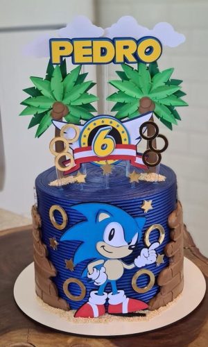 Arquivos de Corte Topo de Bolo Sonic