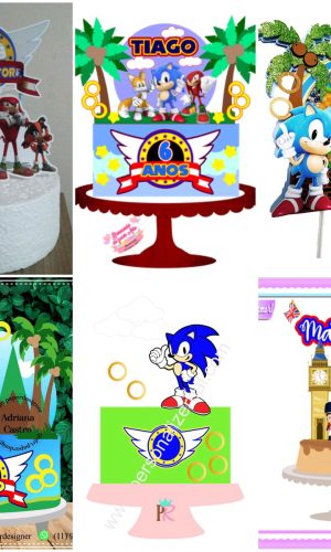 ARQUIVOS DE CORTE TOPO DE BOLO sonic