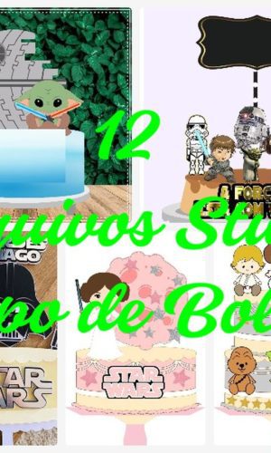 ARQUIVOS DE CORTE TOPO DE BOLO - STAR WARS