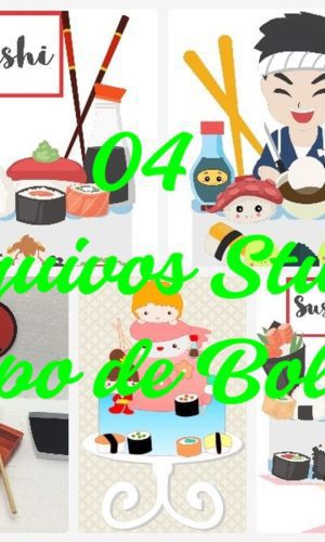 Arquivos de Corte Topo de Bolo - Sushi