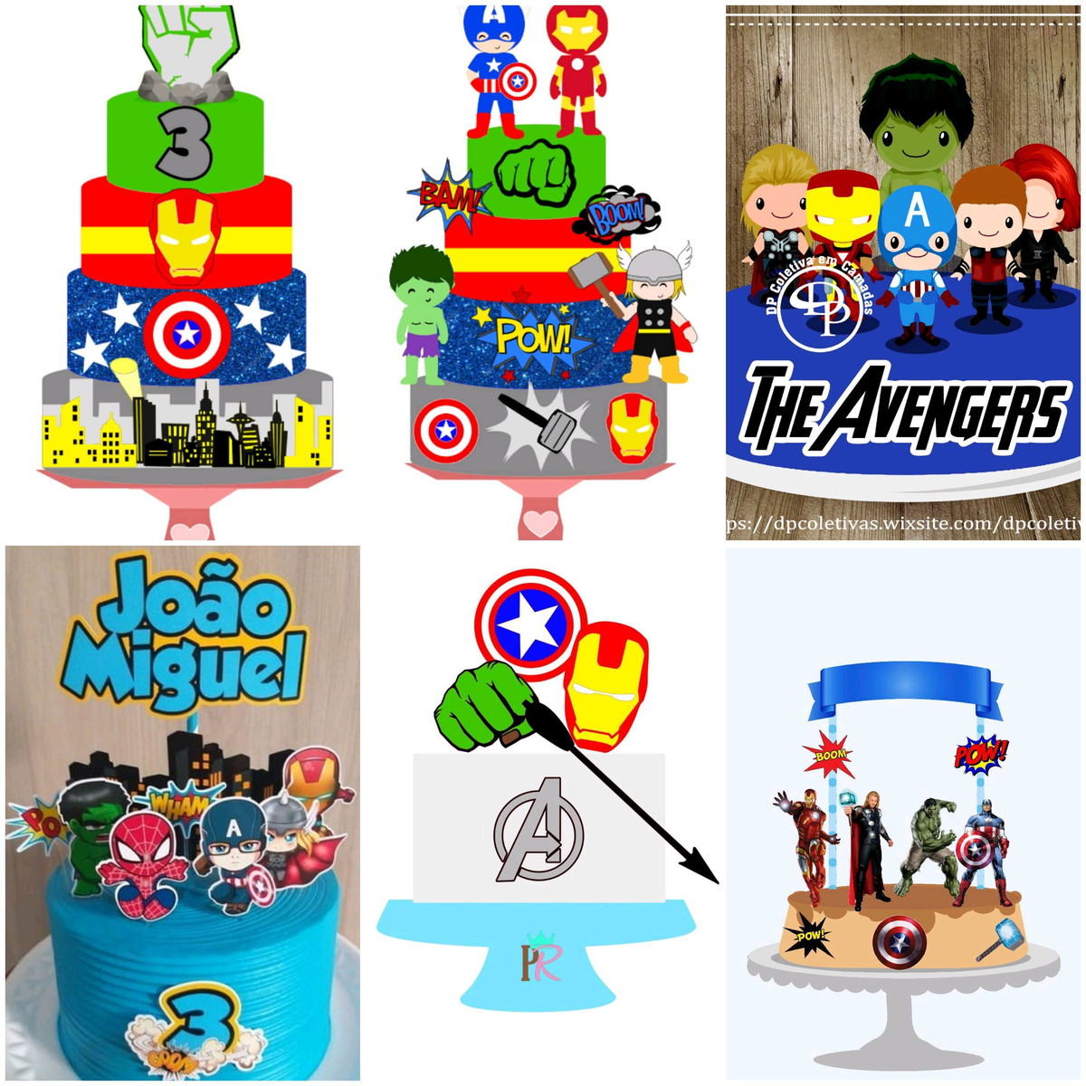 ARQUIVOS DE CORTE TOPO DE BOLO vingadores - Imagem 2