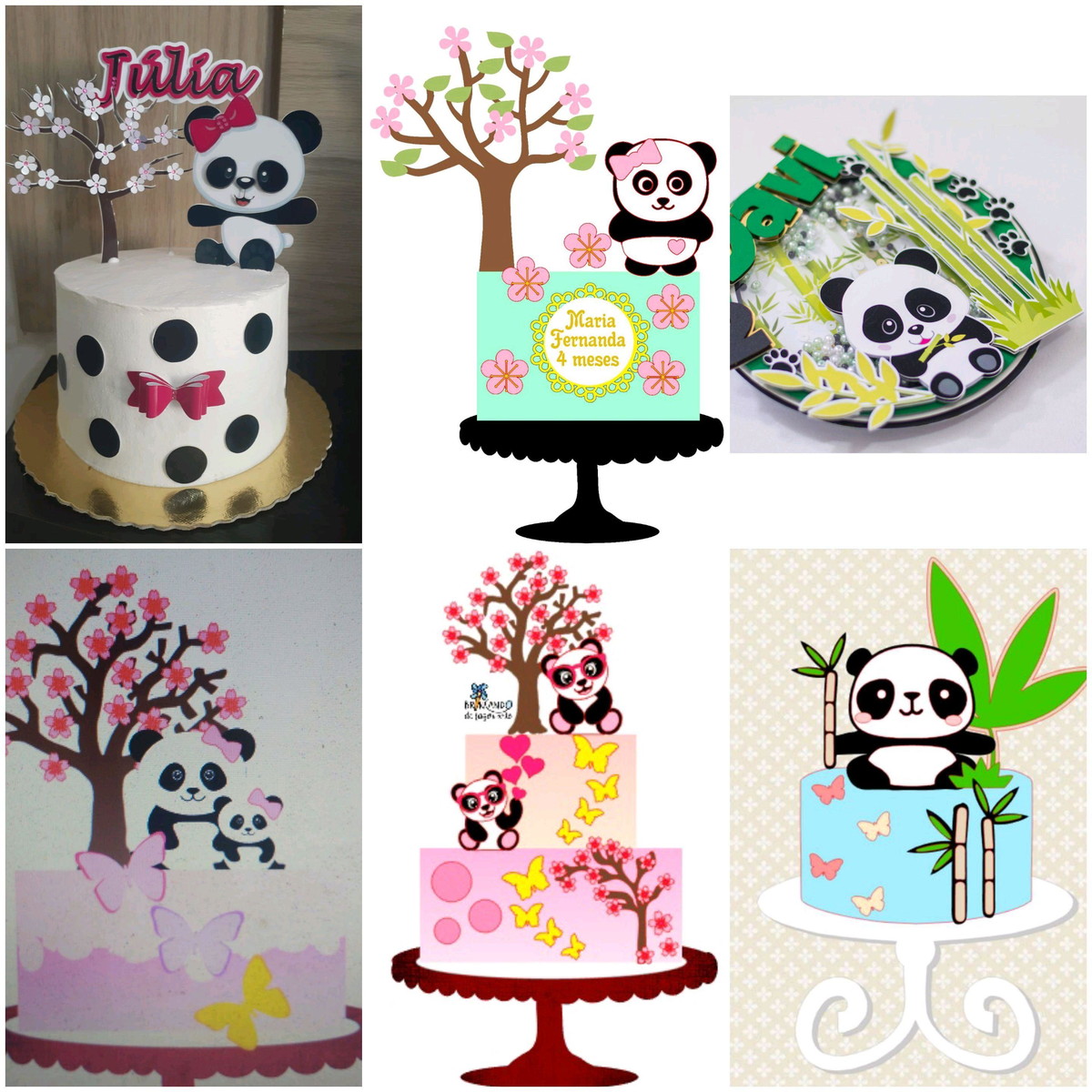 ARQUIVOS DE CORTE TOPOs DE BOLO panda