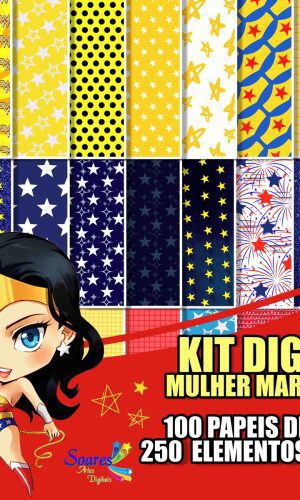 Kit Digital Mulher Maravilha