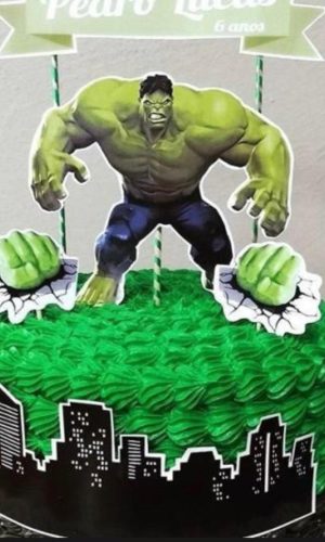 Arquivos Silhouette topo de bolo Hulk 02