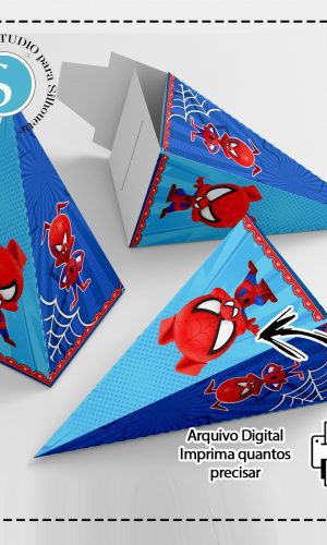 CAIXA PIRAMIDE HOMEM ARANHA ARANHAVERSO - ARQUIVO DIGITAL