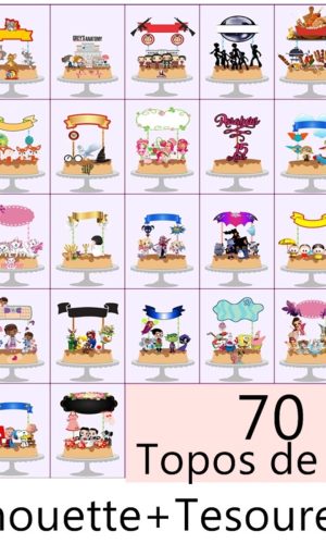 COMBO 70 TOPOS DE BOLO -Silhouette E PDF (Tesourete)