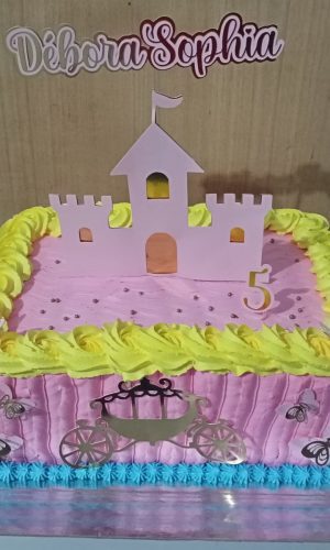 COMBO + Arquivo de Corte - Topo de Bolo Castelo e Carruagem