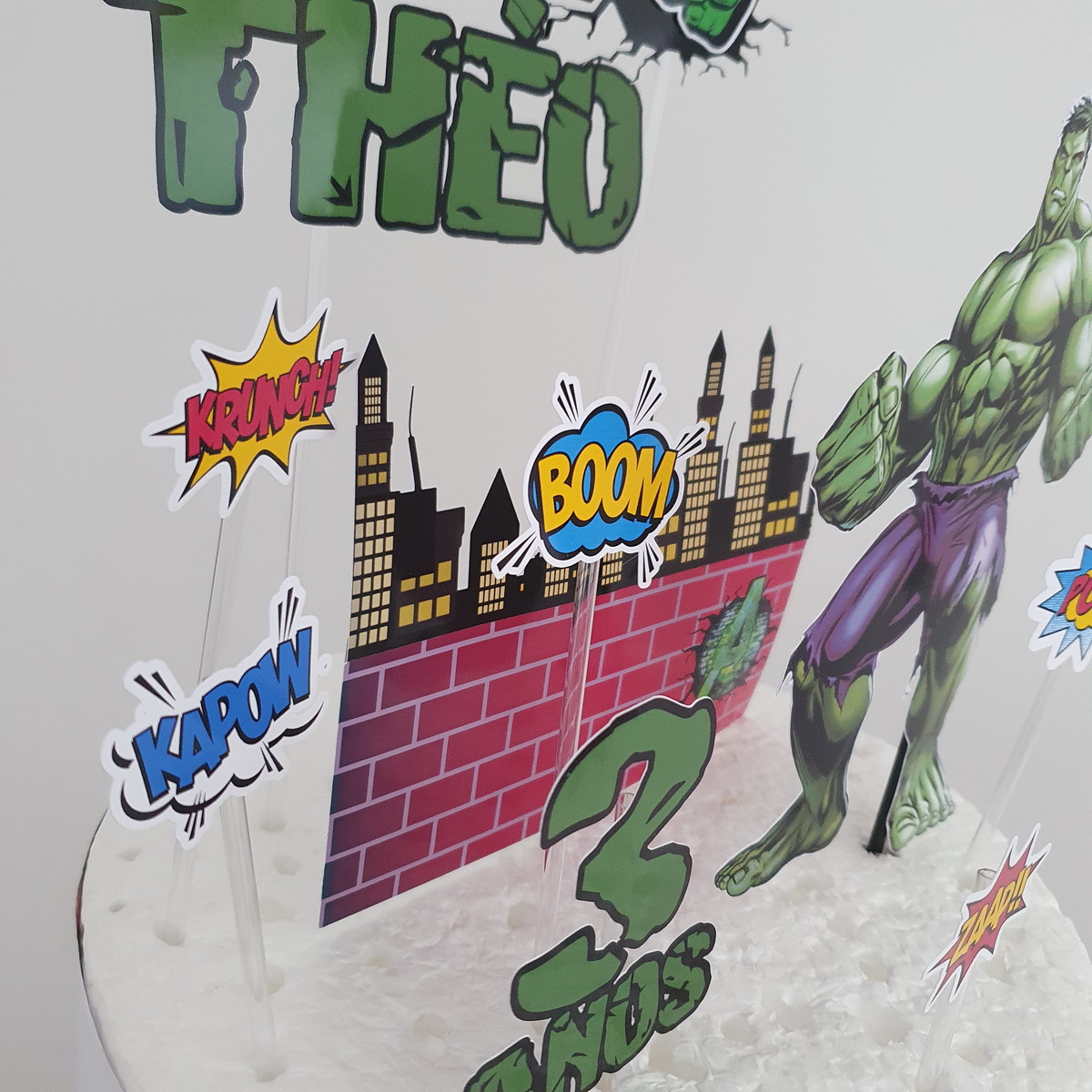 COMBO + Arquivo de Corte - Topo de Bolo Hulk 1 - Imagem 3