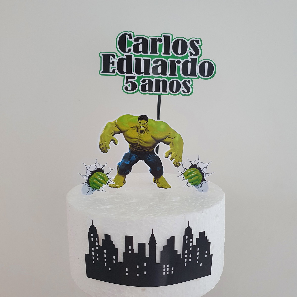 COMBO + Arquivo de Corte - Topo de Bolo Hulk - Imagem 2
