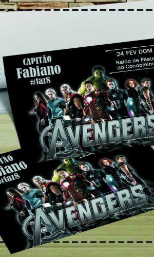 CONVITE SUPER HEROIS - ARQUIVO DIGITAL