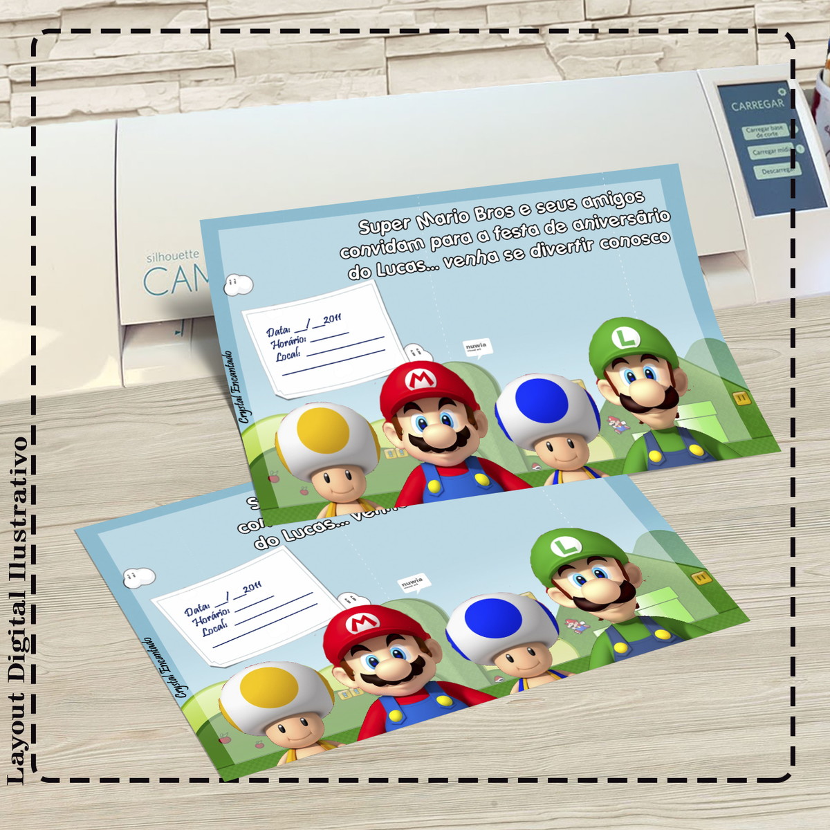 CONVITE SUPER MARIO BROS - ARQUIVO DIGITAL
