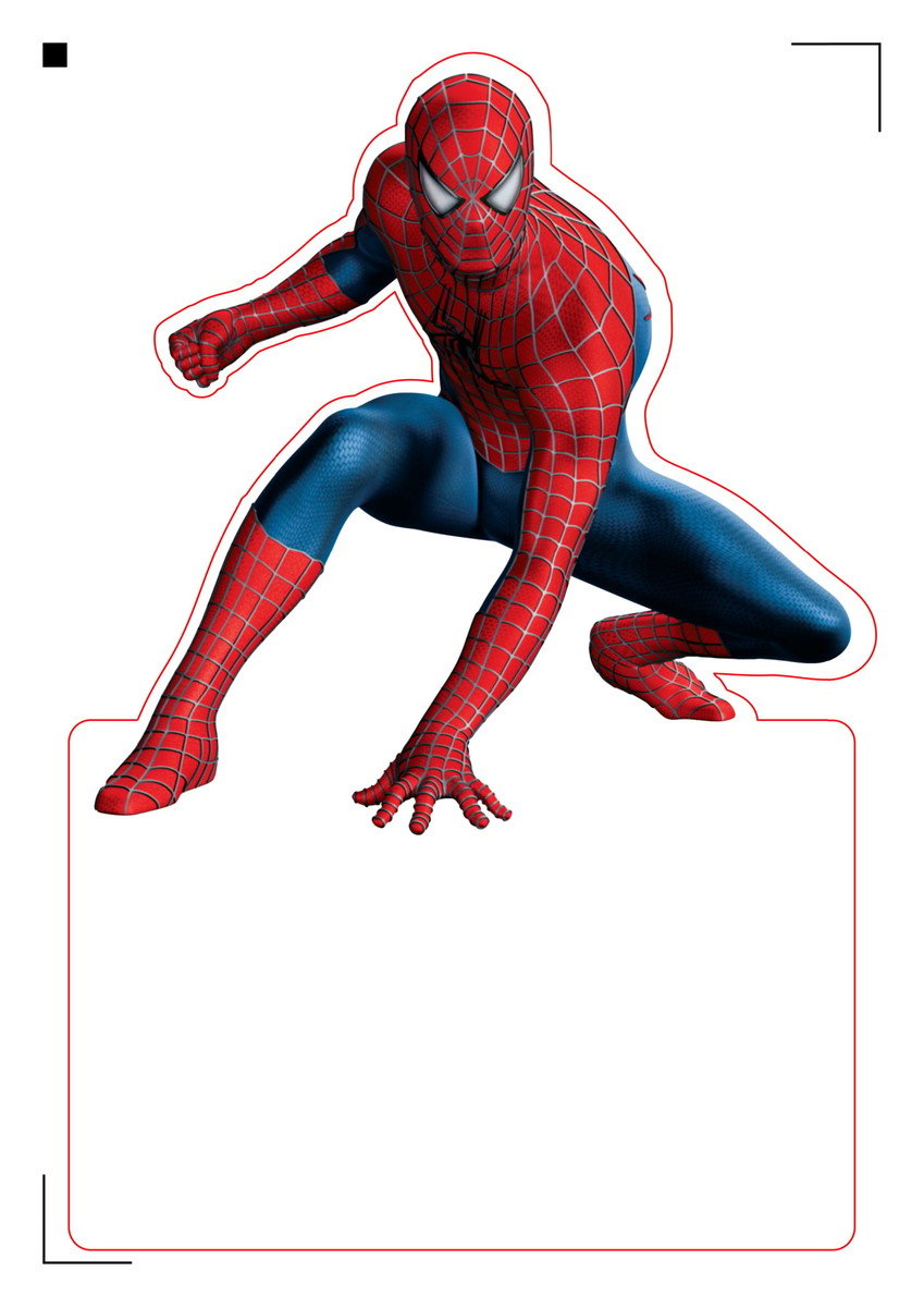 Display de Mesa Arquivo de Corte Silhouette Homem Aranha - Imagem 2