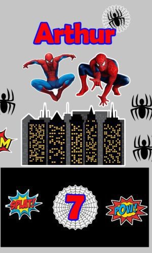 Kit Arquivos de Corte Homem Aranha, Hulk e Super Homem