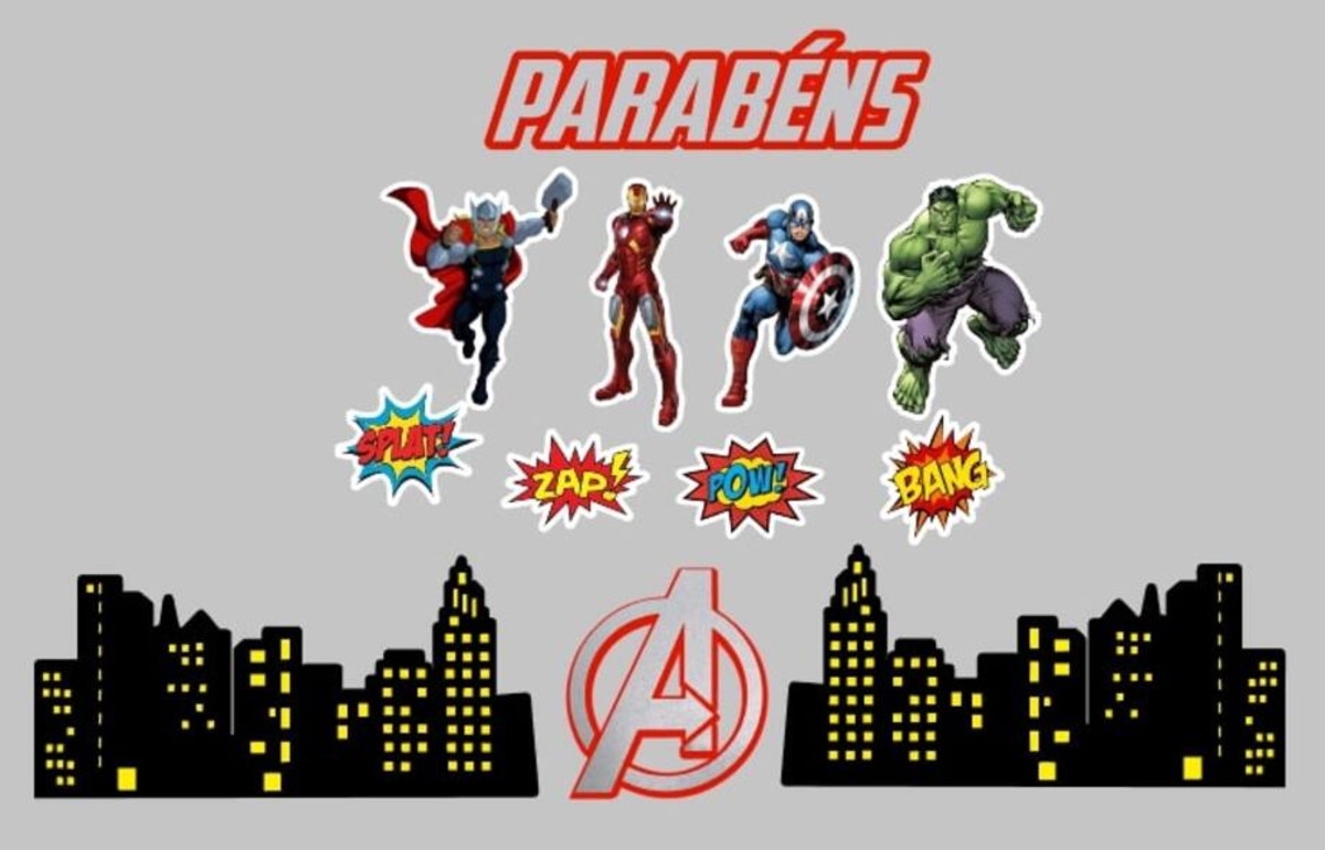 Kit Arquivos de Corte Pantera Negra, Vingadores e Capitã Mar - Imagem 2