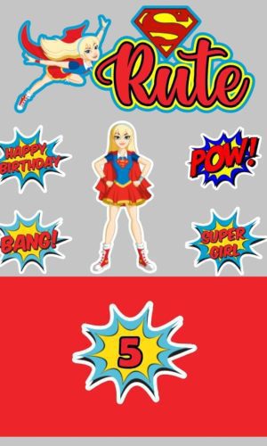 Kit Arquivos de Corte Supergirl, Super Heróis e Homem Aranha