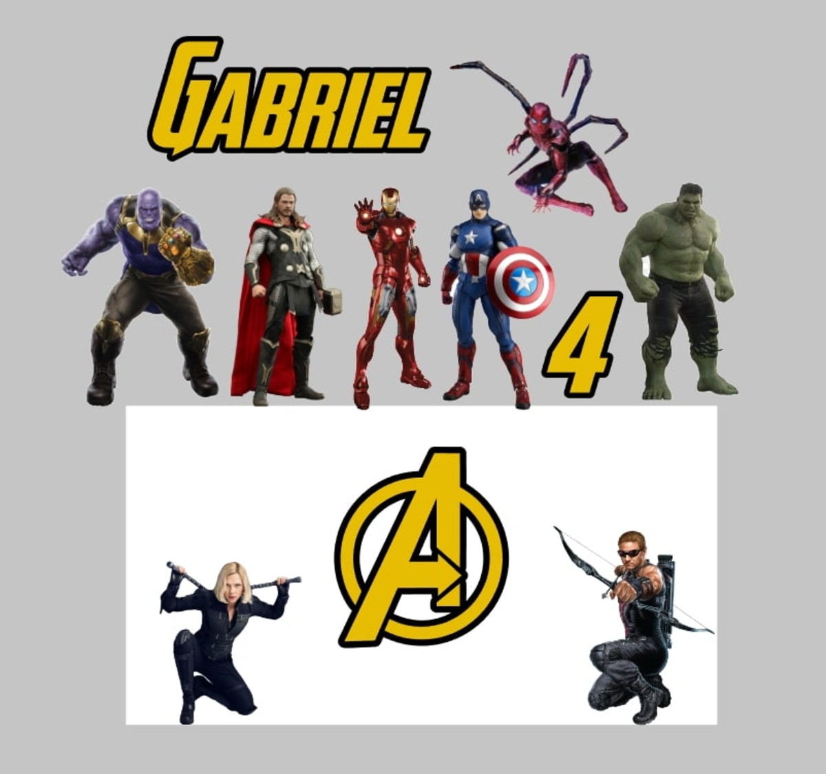 Kit Arquivos de Corte Vingadores e Vídeo Game - Imagem 2