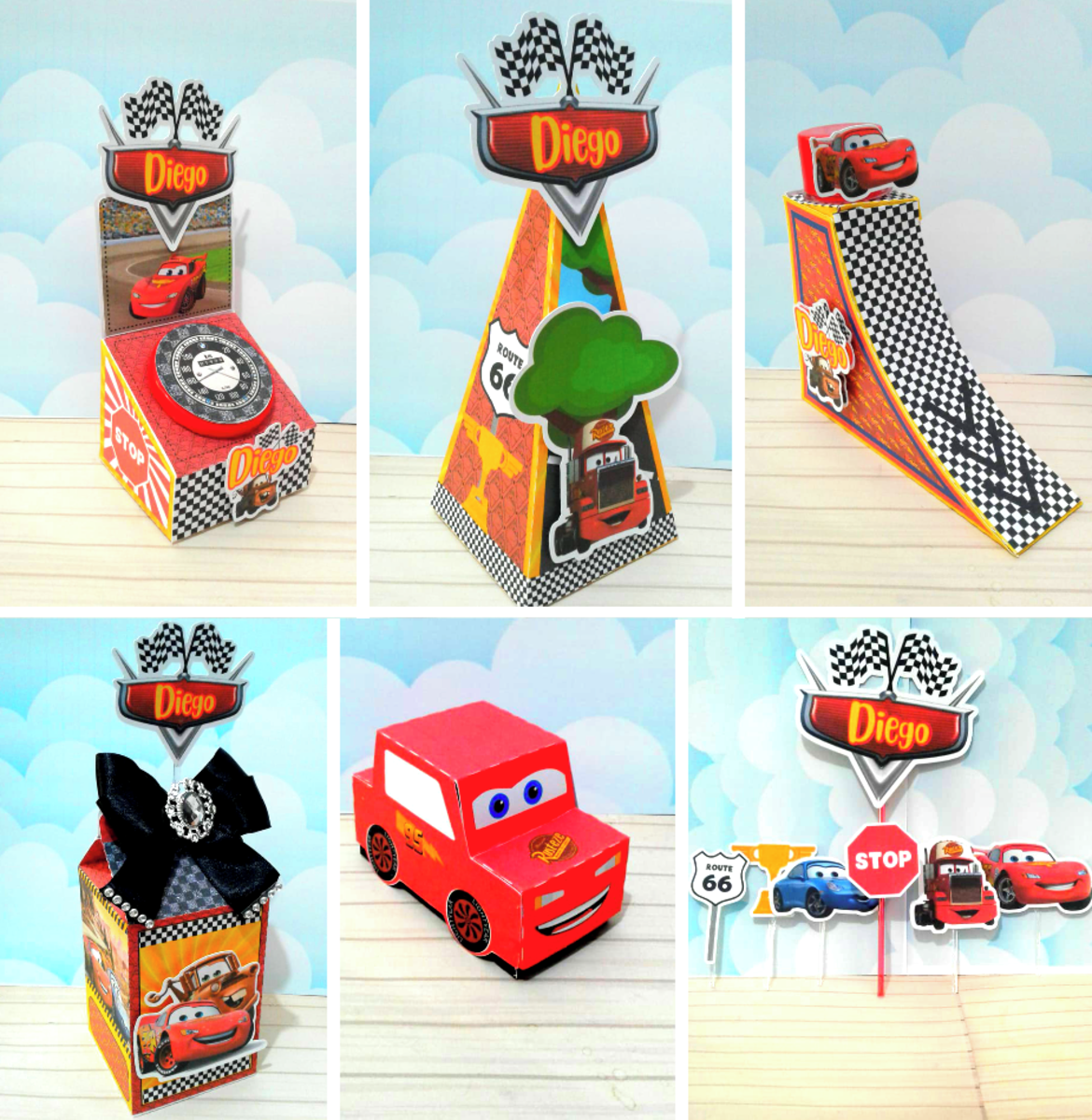 Kit com 5 arquivos de corte: 556-KIT FESTA CARROS EM STUDIO