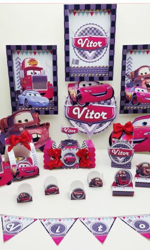 Kit com 5 arquivos de corte: 560-KIT FESTA CARROS EM STUDIO