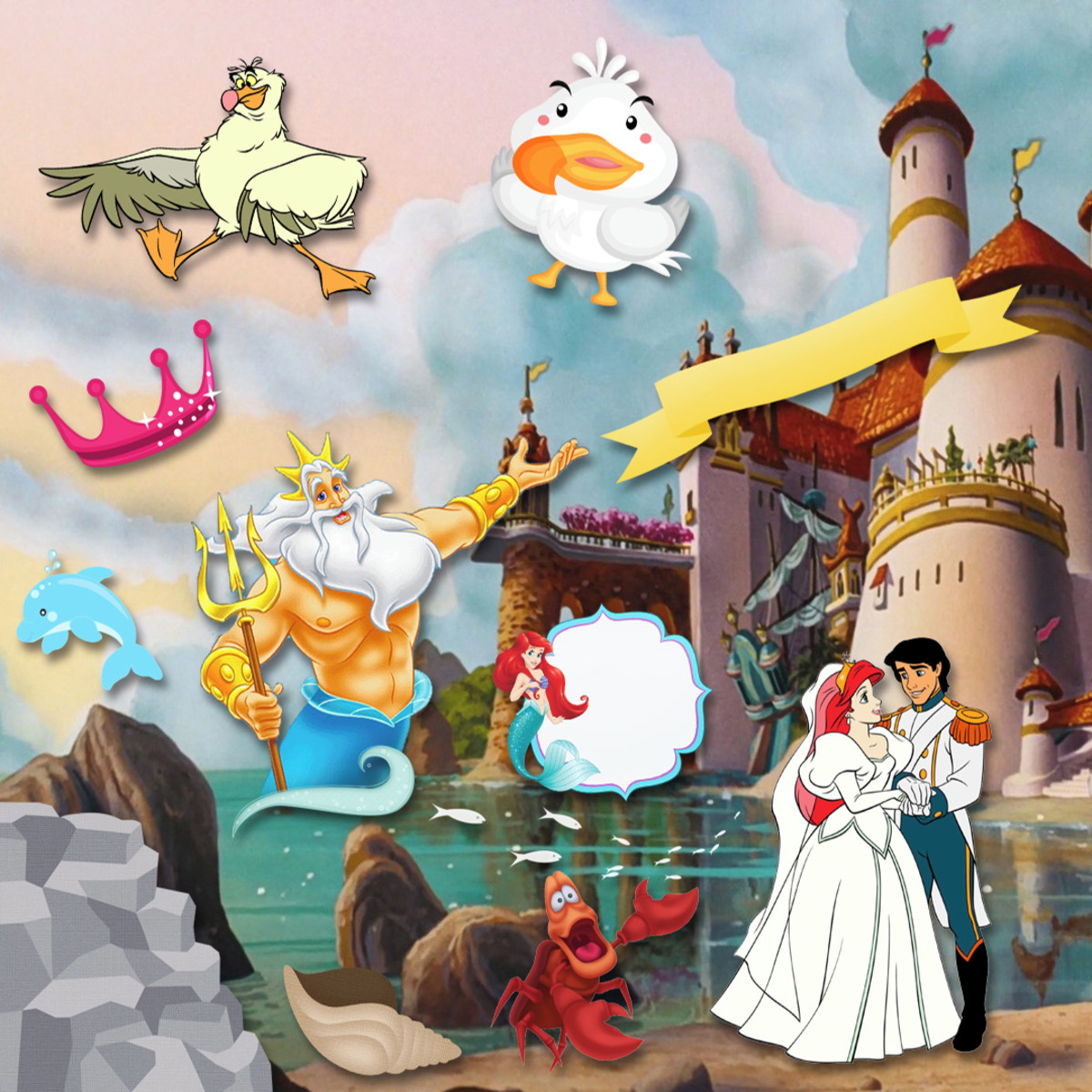 Kit Digital a Pequena Sereia (ariel) - Imagem 4