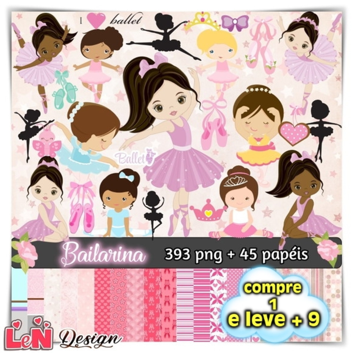 Kit Digital Bailarina