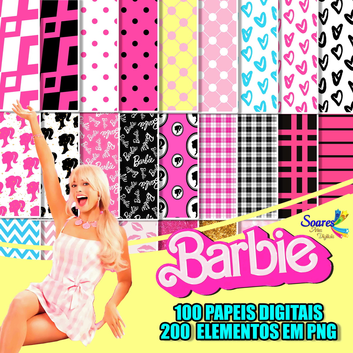 Kit Digital Barbie Filme