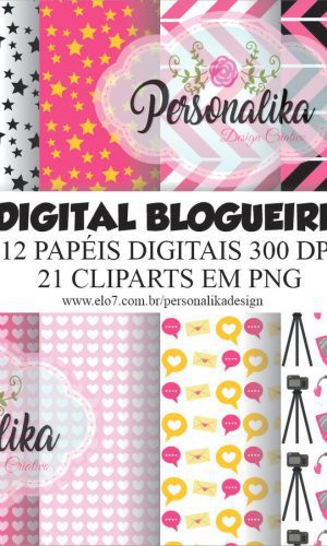 KIT DIGITAL BLOGUEIRINHA OU YOUTUBER