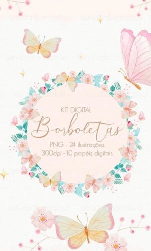 Kit Digital - Borboletas