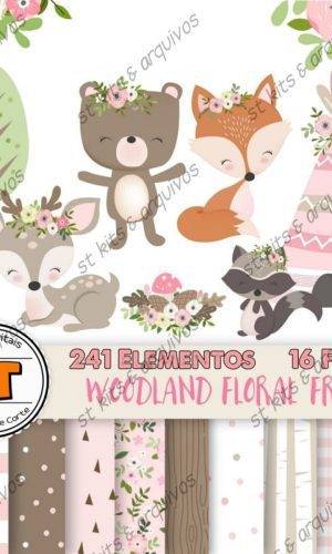 Kit Digital Bosque Floral