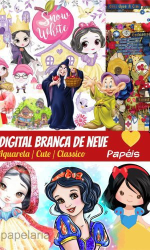 Kit Digital Branca de Neve(png) + 3 Kits Digitais de Brinde