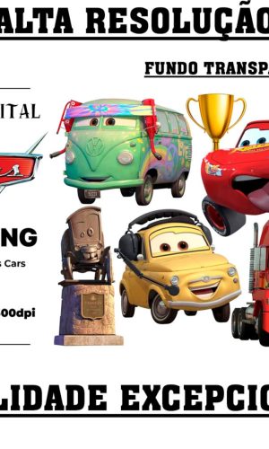 Kit Digital Carros Disney